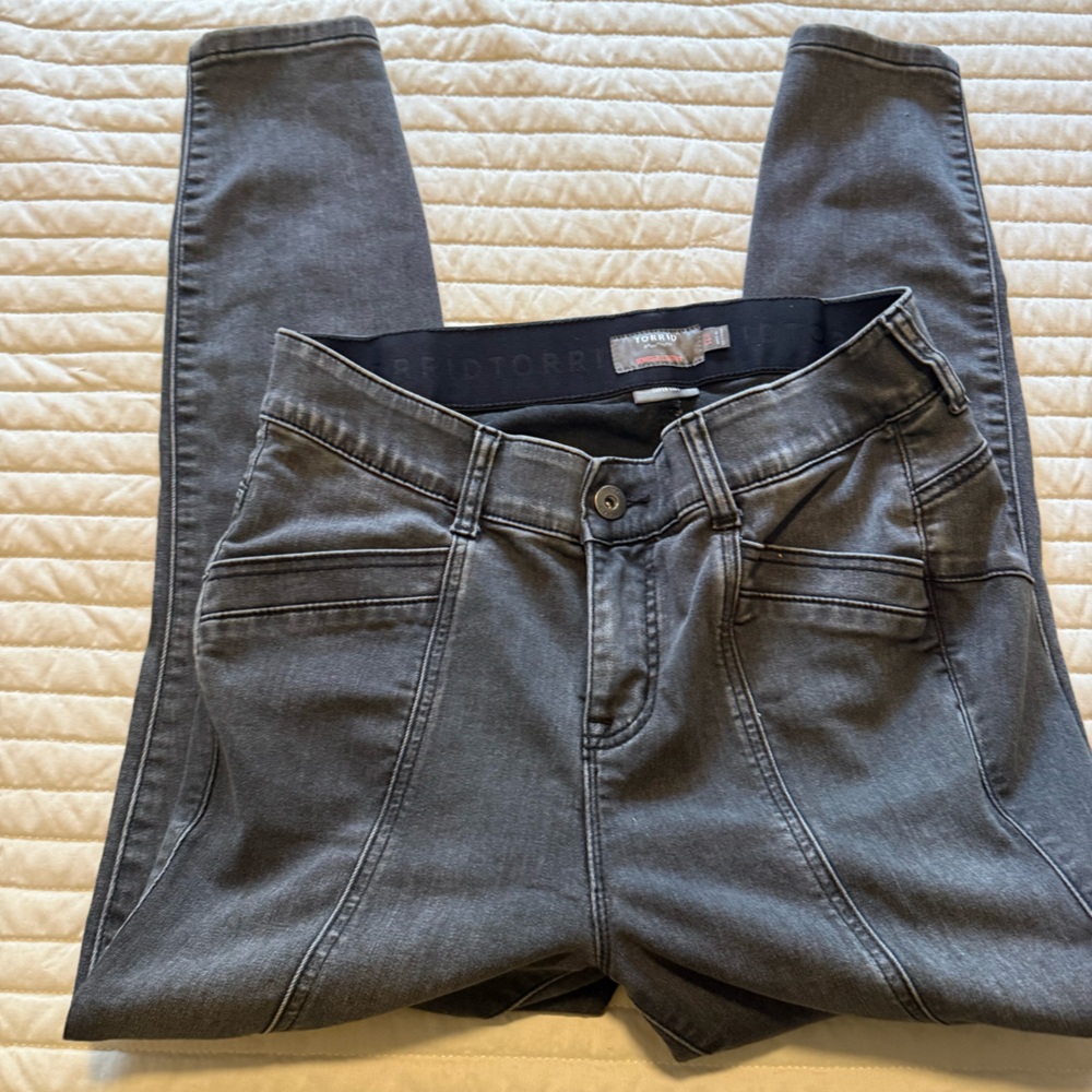 Torrid Skinny Jeans Size 12R Dark Wash Front Seam Stretch Denim